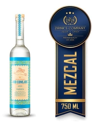 Mezcal 400 Conejos Joven 750 ML