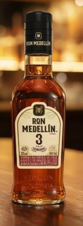 Ron Medellin 3 Años Media 375 Ml