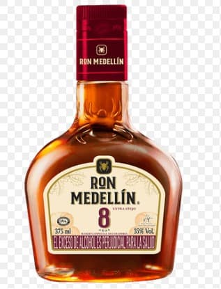 Ron Medellin 8 Años Media 375 Ml